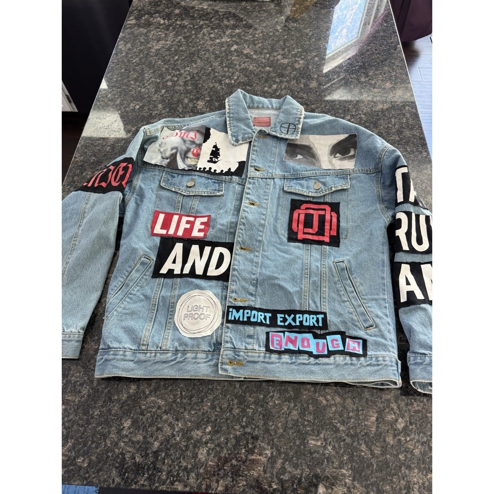 Ksubi Denim System Control Anarchy Trucker Jacket Mens Size Medium